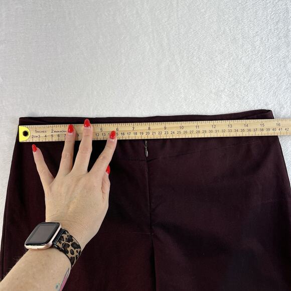 Y2K Sharkskin Pants No Boundaries Jrs 13 Maroon Iridescent Vtg Straight Grunge - Picture 11 of 15